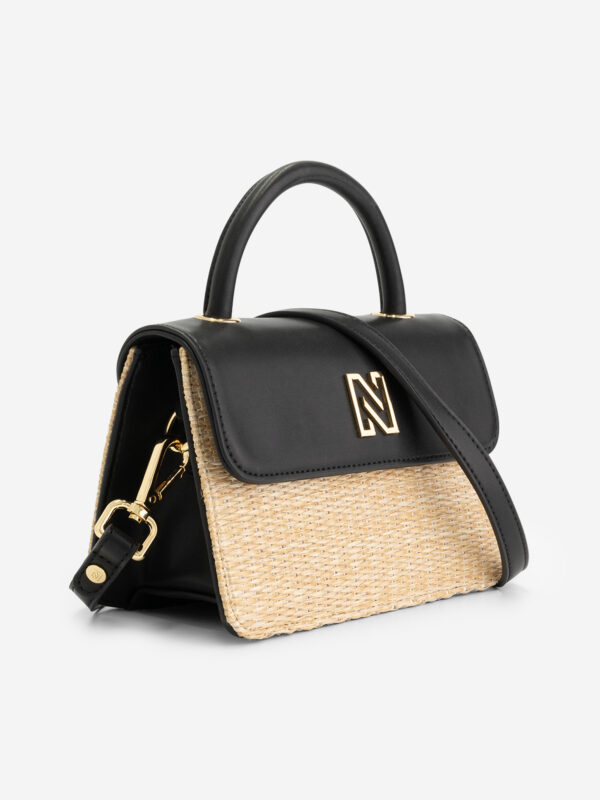 Madam Peach | NIKKIE - Raffia Mini Shoulderbag - Black