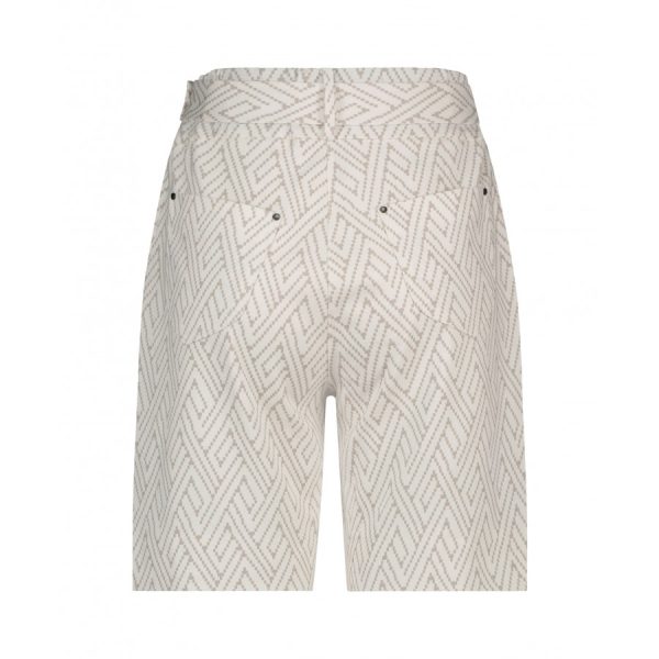 Zip73 | Short - Off White/Sand | Chic Women's Short | Travel Fabric