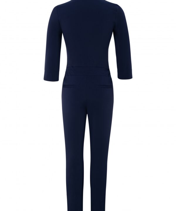 Aime - Sierra Jumpsuit - Dark Blue | Gemaakt van Travelstof