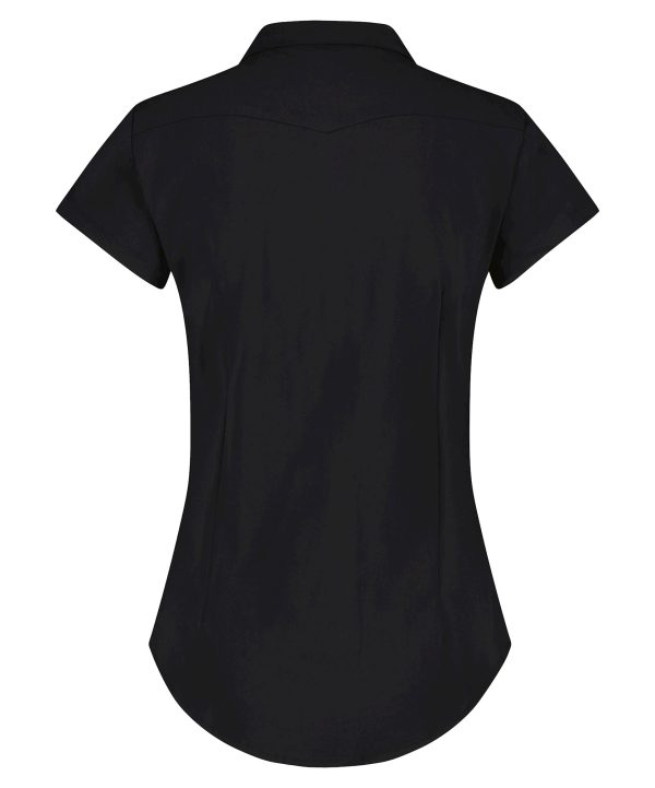 Lady Day - Suzy Cap -Black - Travel fabric Ladies Blouse Black Blouse