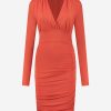 NIKKIE - Roberta Dress - Paprika - Kwaliteit - Dames Travelstof Oranje Jurk