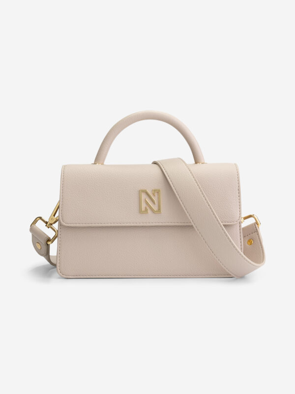Madam Peach | NIKKIE - Daxton Shoulderbag - Dust Leren Tas Creme