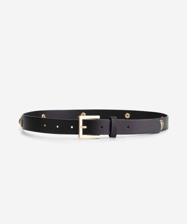 NIKKIE - Chain Stud Waist Belt - Black