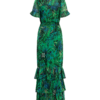 NIKKIE - Rex Island Maxi Dress - Black/Fern Green