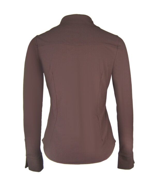 Aime - Cleo Top - Espresso Brown - Travelstof | Morgen in huis