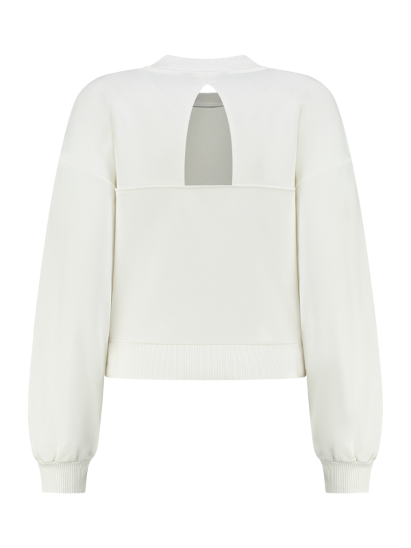 NIKKIE- Pleated Cuff Sweater - Star White | Morgen in huis