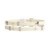 NIKKIE | Double N Slider Waist Belt - Cream/Silver - Damesriem