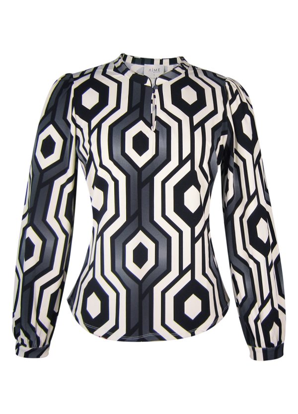 Aime | Vai Blouse - Geocrafting - Travelstof - Morgen in huis