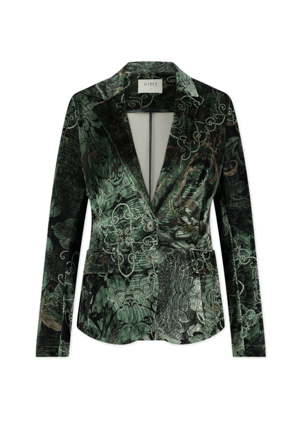 Aime | Nola Blazer - Damast - Travelstof - Morgen in huis