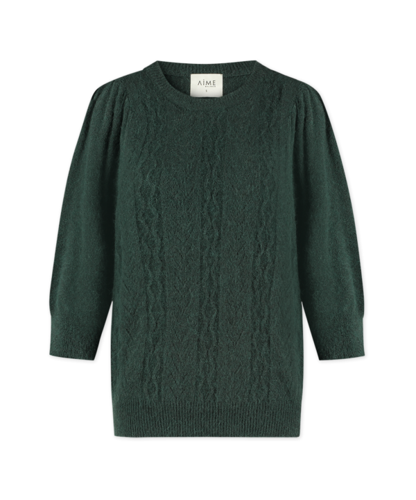 Aime | Livvy Sweater - Petrol - Travelstof - Morgen in huis