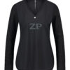 Zip73 - Top Glitter - Black/Green Top Travelstof Blouse Dames