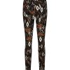 Lady Day - Paige Trouser - Jakarta | Morgen in huis Travelstof Broek Groen Zwart Cognac Dames