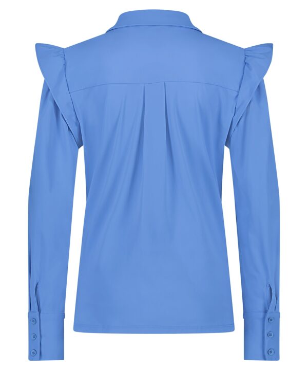 Lady Day - Blouse Bexley - Jeans Blue - Travelstof Dames Blouse