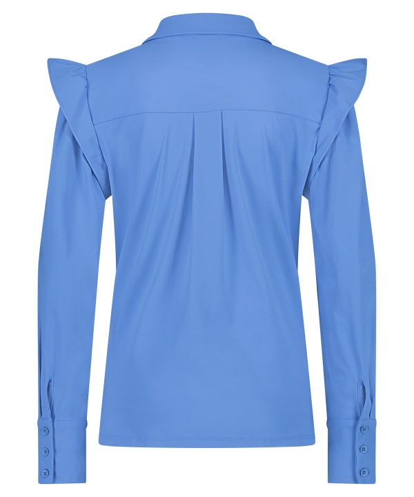 Lady Day - Blouse Bexley - Jeans Blue - Travel fabric Ladies Blouse