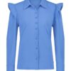 Lady Day - Blouse Bexley - Jeans Blue - Travelstof Dames Blouse