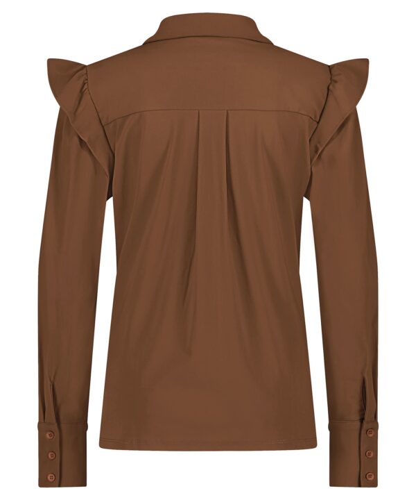 Lady Day - Blouse Bexley - Tobacco - Travelstof Blouse Dames