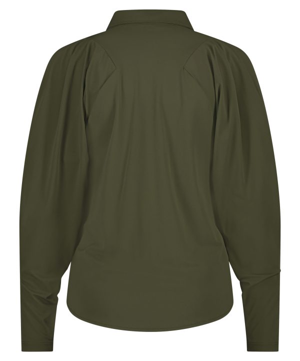 Lady Day - Bellamy - Army - Travel fabric | Tomorrow at home Travel fabric Blouse Green Ladies