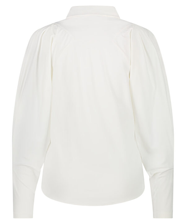 Lady Day - Bellamy - Off white - Travelstof | Morgen in huis Blouse Wit Travelstof Dames