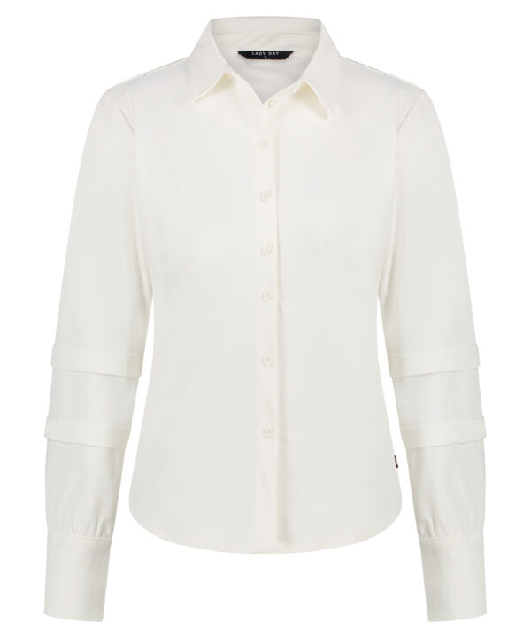 Lady Day - Brianna - Off white - Travelstof | Morgen in huis Blouse Wit Dames