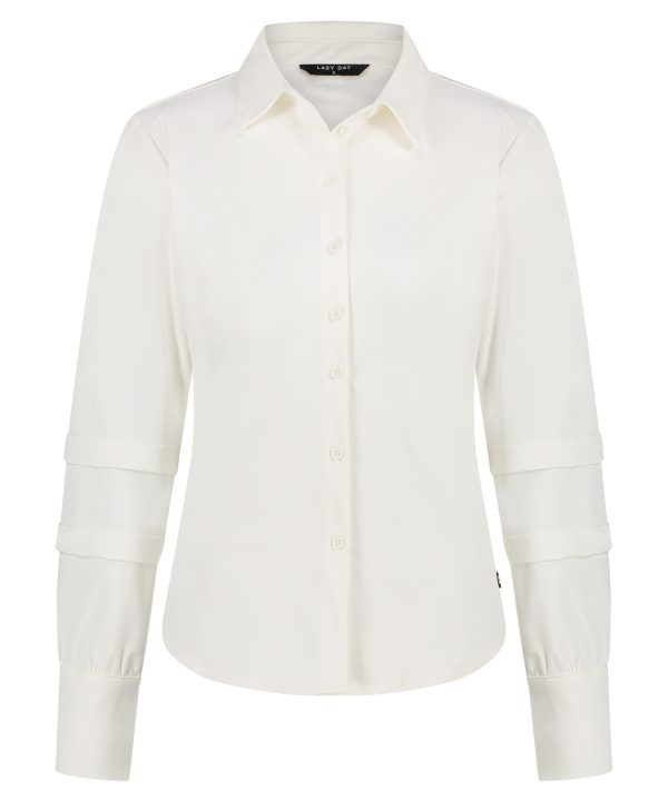 Lady Day - Brianna - Off white - Travelstof | Morgen in huis Blouse Wit Dames