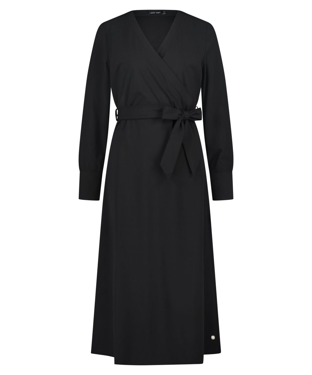 Lady Day - Delilah - Black - Travelstof | Morgen in huis Travelstof Jurk Zwart Dames