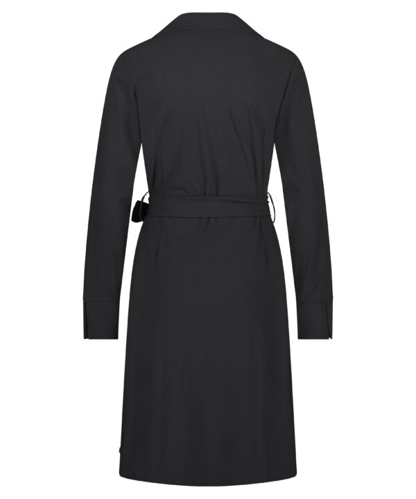 Lady Day - Dominique - Black - Travelstof | Morgen in huis Zwarte Jurk Dames Travelstof Zwart