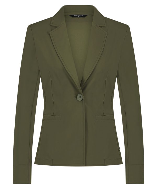 Lady Day - Blazer Billy - Army - Travel fabric | Tomorrow at home Travel fabric Blazer Green Ladies