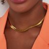Madam Peach | Ketting - Plat - Goud - Morgen in huis