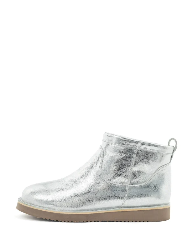 Babouche - Nena Vachtboots - Zilver | Morgen in huis