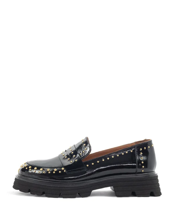 Babouche - Lucy Chunky Loafer - Zwart | Morgen in huis