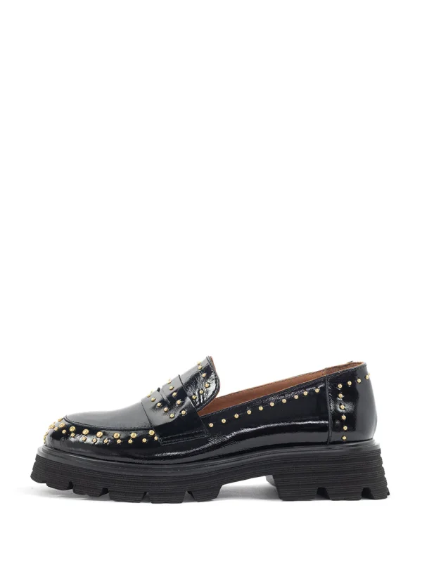 Babouche - Lucy Chunky Loafer - Zwart | Morgen in huis