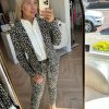 Lady Day - Blazer Billy -Dippin dot - Travelstof | Morgen in huis Blazer Travelstof Dames Groen Wit Zwart