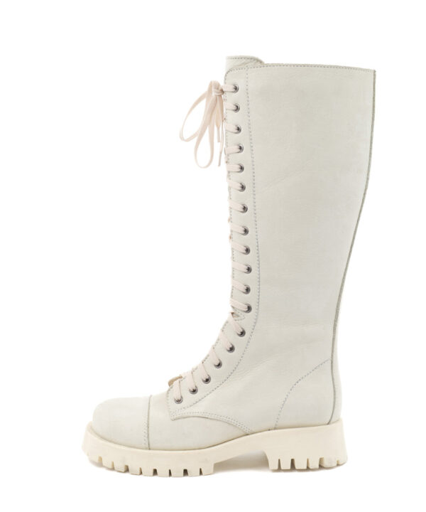 Babouche - Suze Boots - Bone | Morgen in huis White Wit Gebroken wit Off-White High boots Hoge schoenen Warm