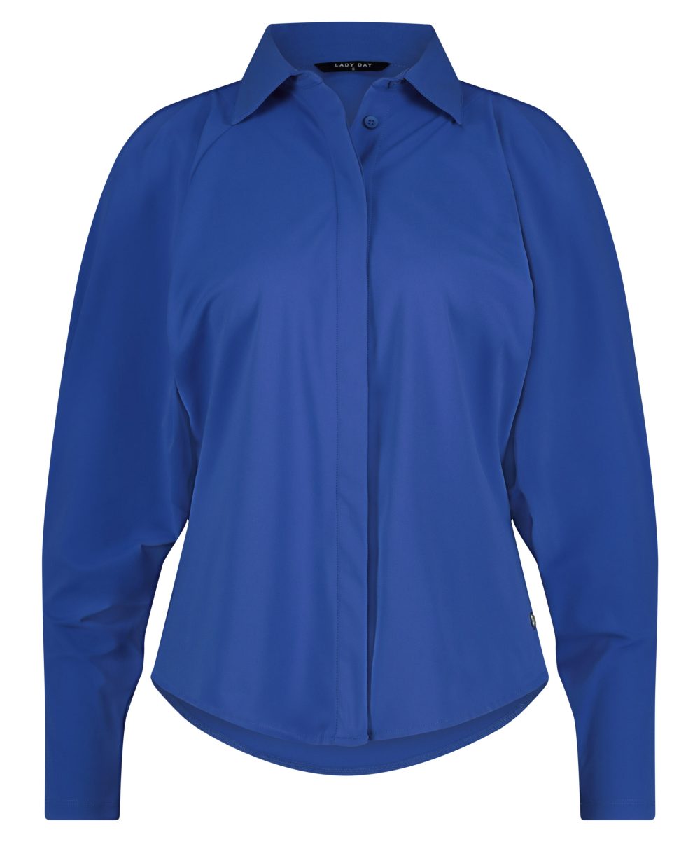 Lady Day - Bellamy - Kobalt - Travelstof | Morgen in huis Blue Blauw Blouse