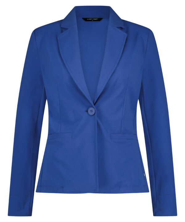 Lady Day - Blazer Blakely - Kobalt - Travelstof | Morgen in huis Blue Blauw Basic Comfortabel Chique Wedding Bruiloft