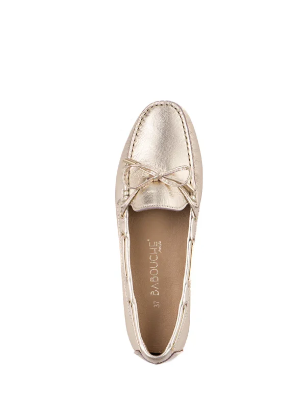Babouche - Zara Mocassin - Metallic Goud | Morgen in huis
