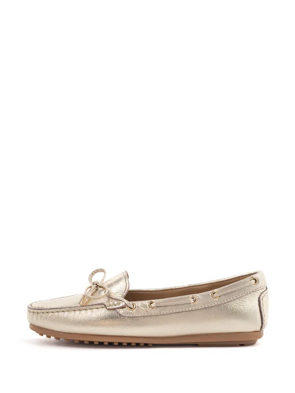 Babouche - Zara Mocassin - Metallic Goud | Morgen in huis