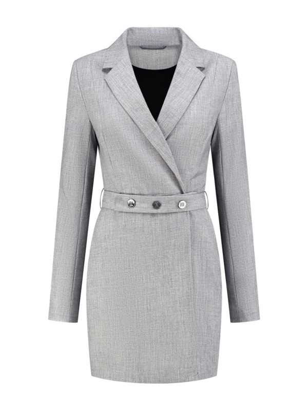 Nikkie blazer dress zakelijk chique comfortabel grijs grey