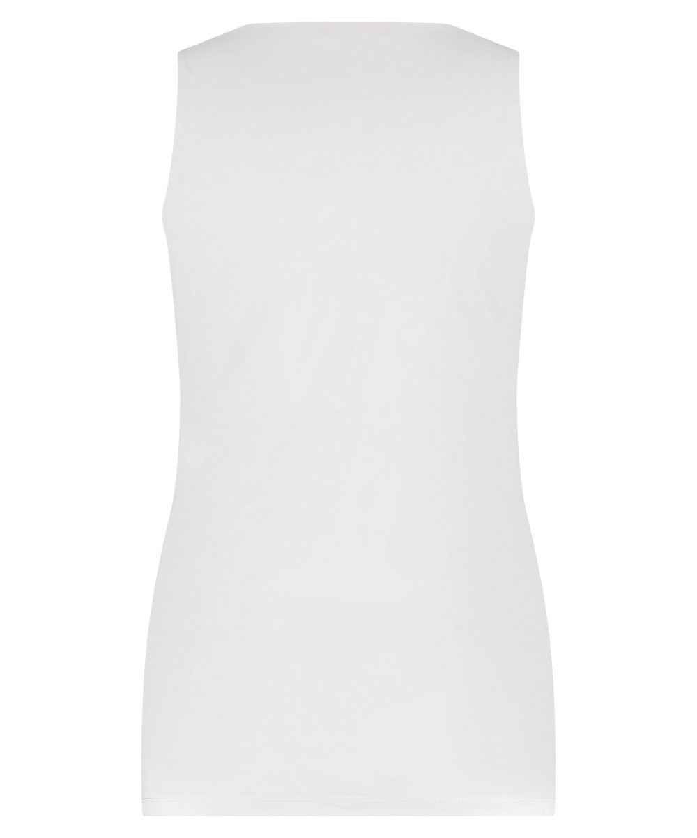 Lady Day | Lady Day - Travelstof Top - White | Morgen in huis Lady Day kleding dames trui top Travelstof wit