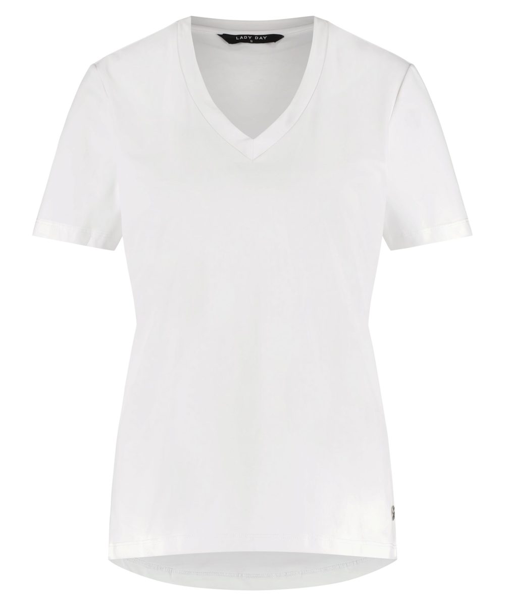 Lady Day | Shirt Tyler - White - Travelstof T-Shirt Wit Shirt Dames Travelstof Travel kleding