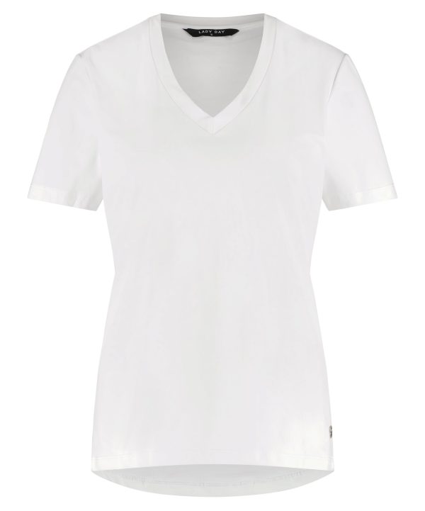 Lady Day | Shirt Tyler - White - Travelstof T-Shirt Wit Shirt Dames Travelstof Travel kleding