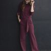 Mi Piace - Jumpsuit Flair - Burgundy