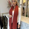 bordeaux bexney scarf red red travel fabric