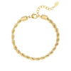 Madam Peach | Armband - Twisted Big - Goud - Morgen in huis