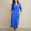 Aime - Finou Dress - Cobalt - Travelstof Jurk voor Dames Kleding in Blauw / Cobalt Kleur