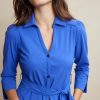 Aime - Finou Dress - Cobalt - Travelstof Jurk voor Dames Kleding in Blauw / Cobalt Kleur