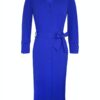 Aime - Finou Dress - Cobalt - Travelstof Jurk voor Dames Kleding in Blauw / Cobalt Kleur