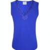 Aime Balance | Lauren Top - Cobalt Top from Travel fabric in Blue / Women's Clothing