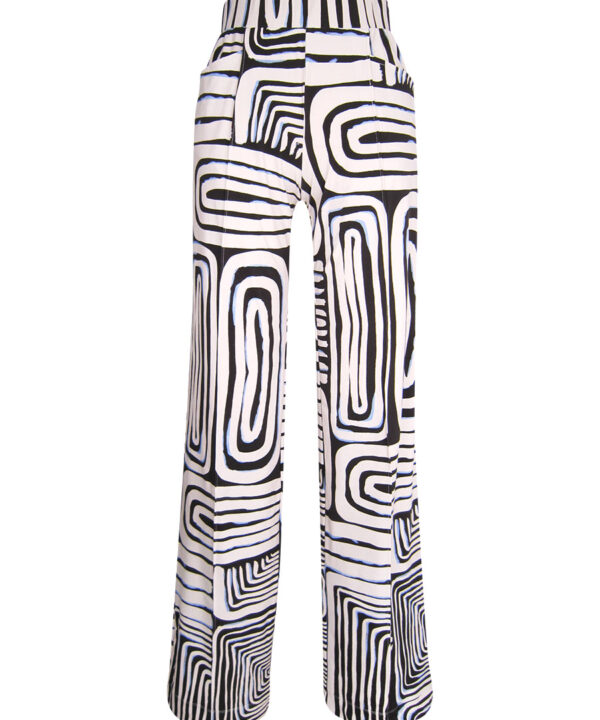 Aime - Gwen Pants - Azura Print | Travelstof - Morgen in huis - Dameskleding - Aime Balance