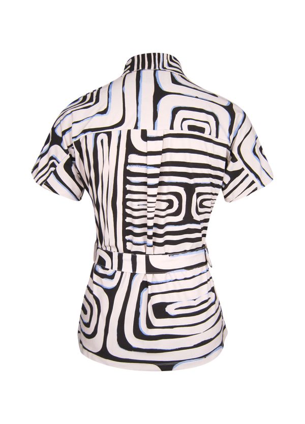 Aime - Jill Top - Azura Print - Travel fabric | Tomorrow at home - Women's Clothing -. Aime Balance